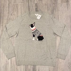 NWT J.Crew Factory Frenchie Teddie Sweater Size L